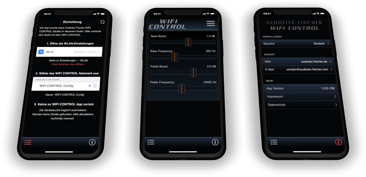 WIFI CONTROL App Screenshots | Hypercode, Digital Product Studio, Köln