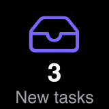 Stream-Deck-Taste im Wechsel zwischen New Tasks, My Tasks und Private Tasks