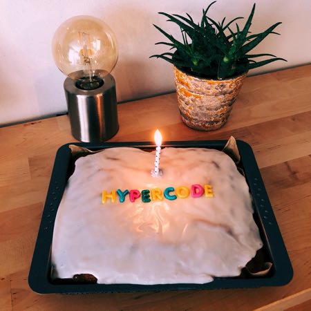 Hypercode Birthday Cake