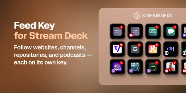 Feed Key for Stream Deck plugin preview